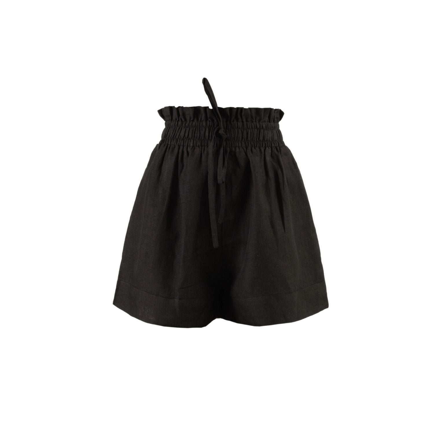 High Waisted Lounge Short in Black