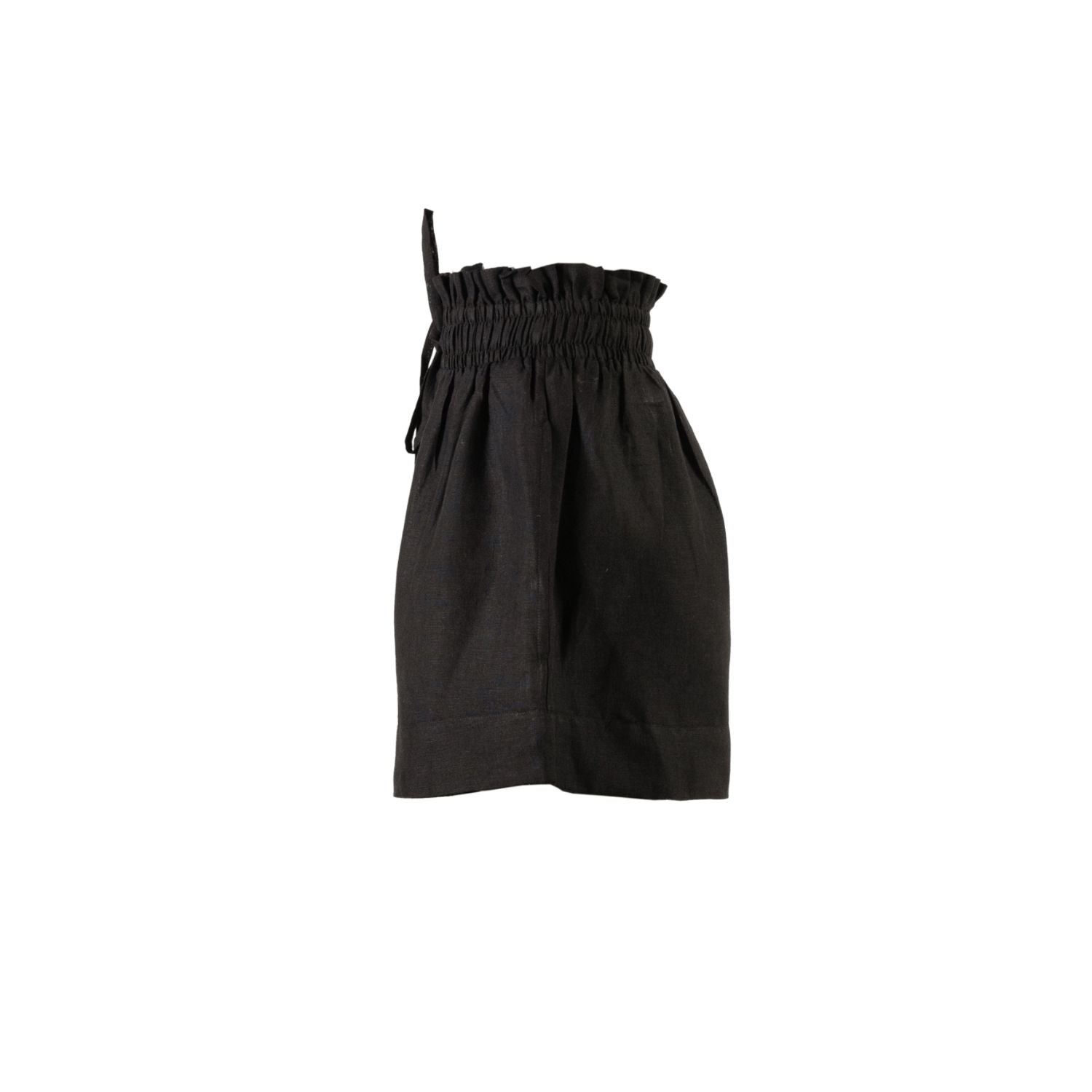 High Waisted Lounge Short in Black