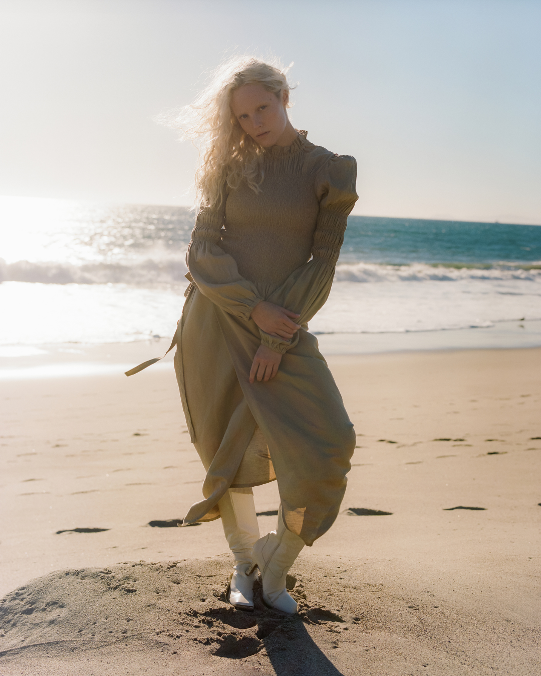 Wrap Skirt in Camel